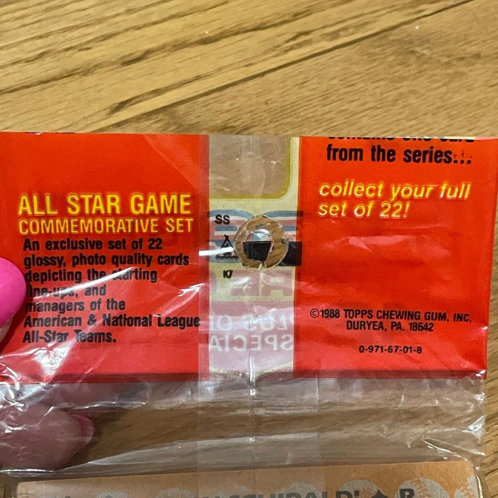 1988 Topps Baseball Rack Pack Sealed 43 Cards Darryl Strawberry All-Star Insert
